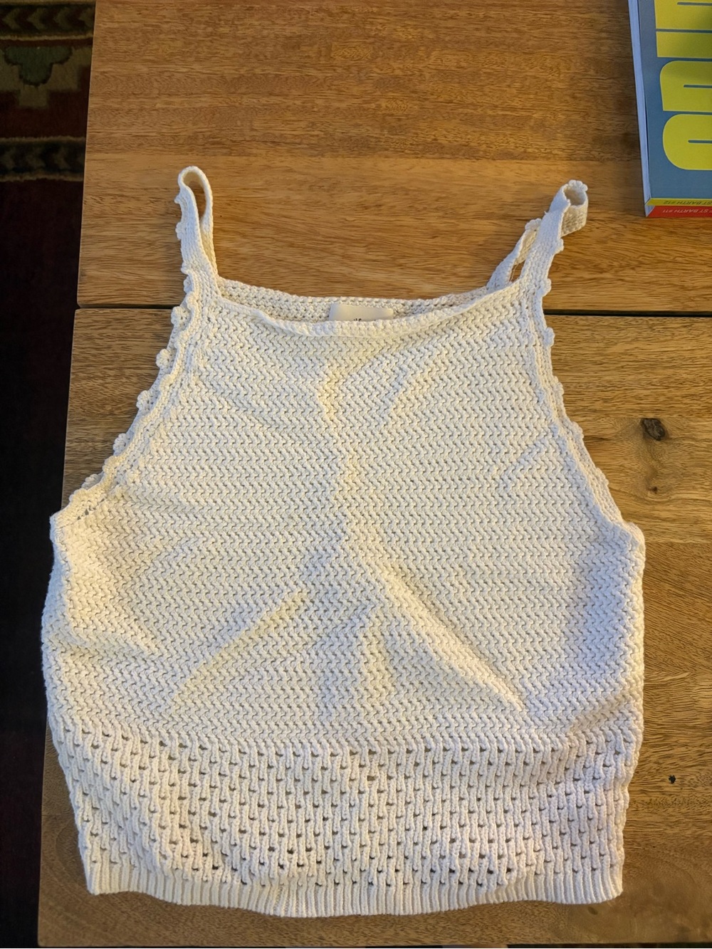 Aritzia Cream Knit Tank Top